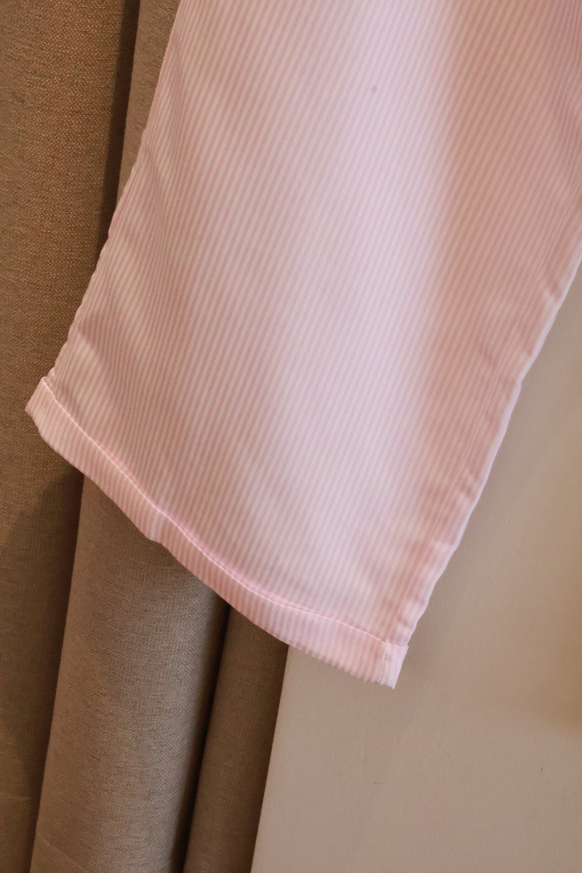 AUD Mid-Low Waist Striped Casual Pants
