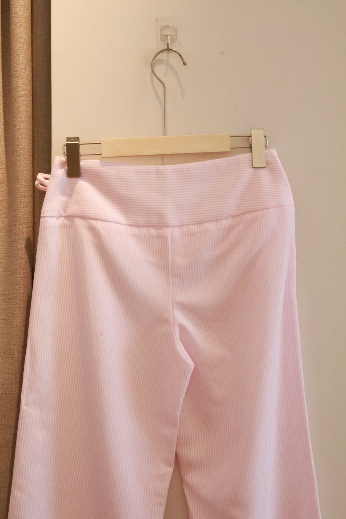 AUD Mid-Low Waist Striped Casual Pants