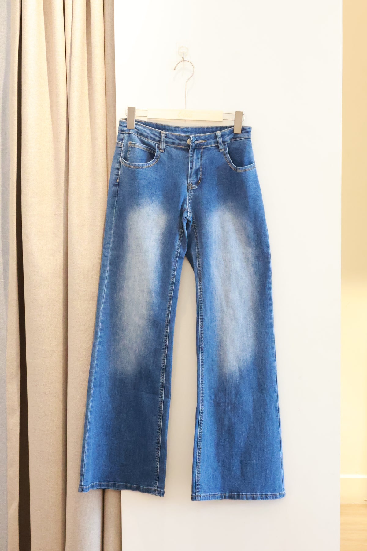 @SOHOT Vintage Washed Low Waist Jeans