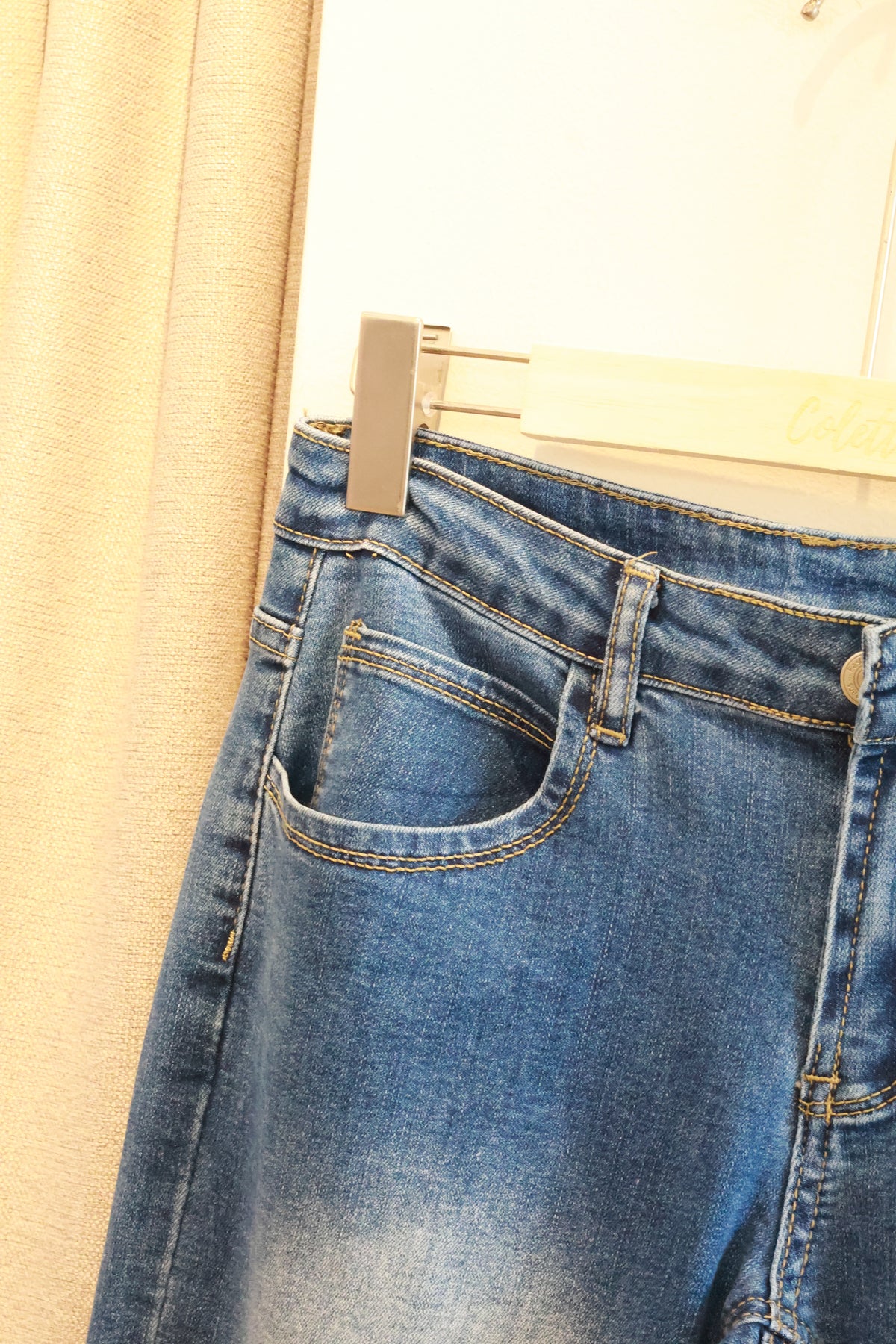 @SOHOT Vintage Washed Low Waist Jeans