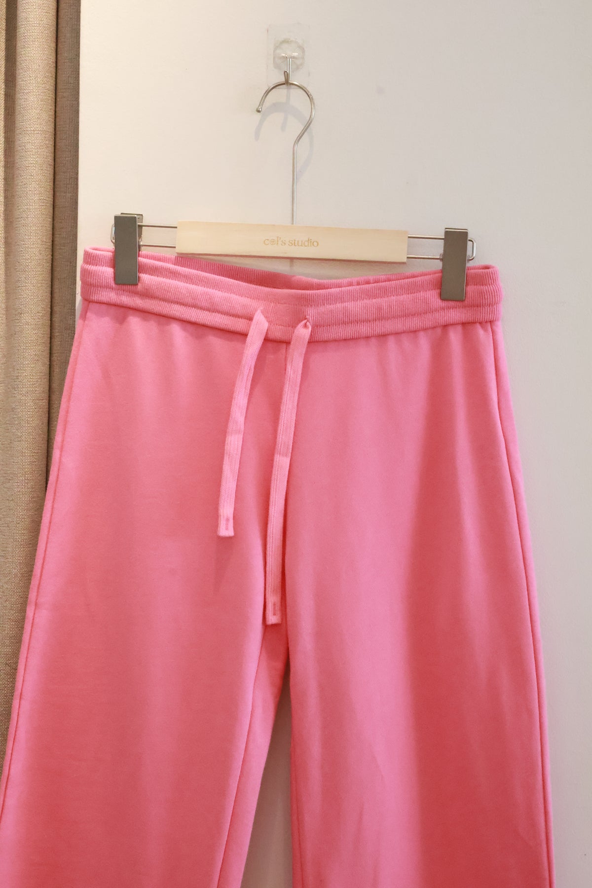 AUD Drawstring Wide-Leg Casual Pants -PINK