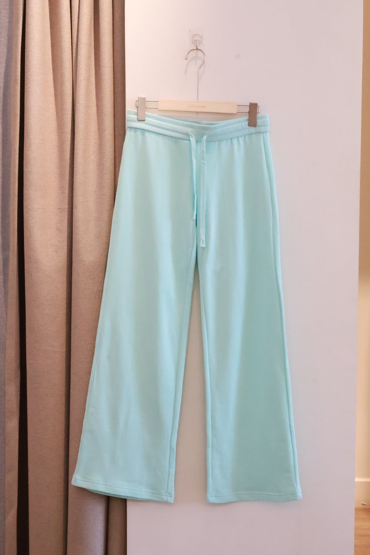 AUD Drawstring Wide-Leg Casual Pants -TEAL
