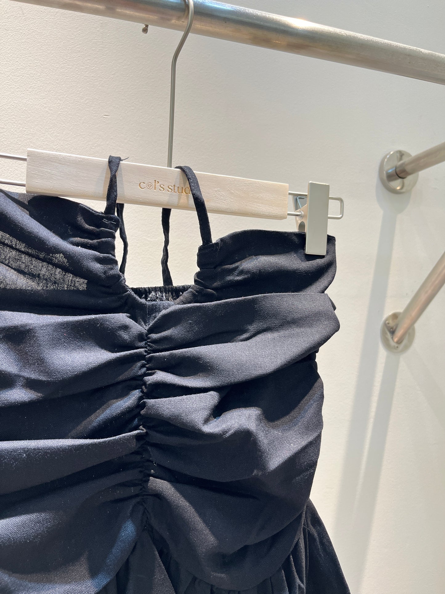 LINEN LIKE HALTER TOP