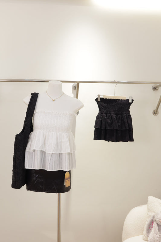 Tube tiered flowy top