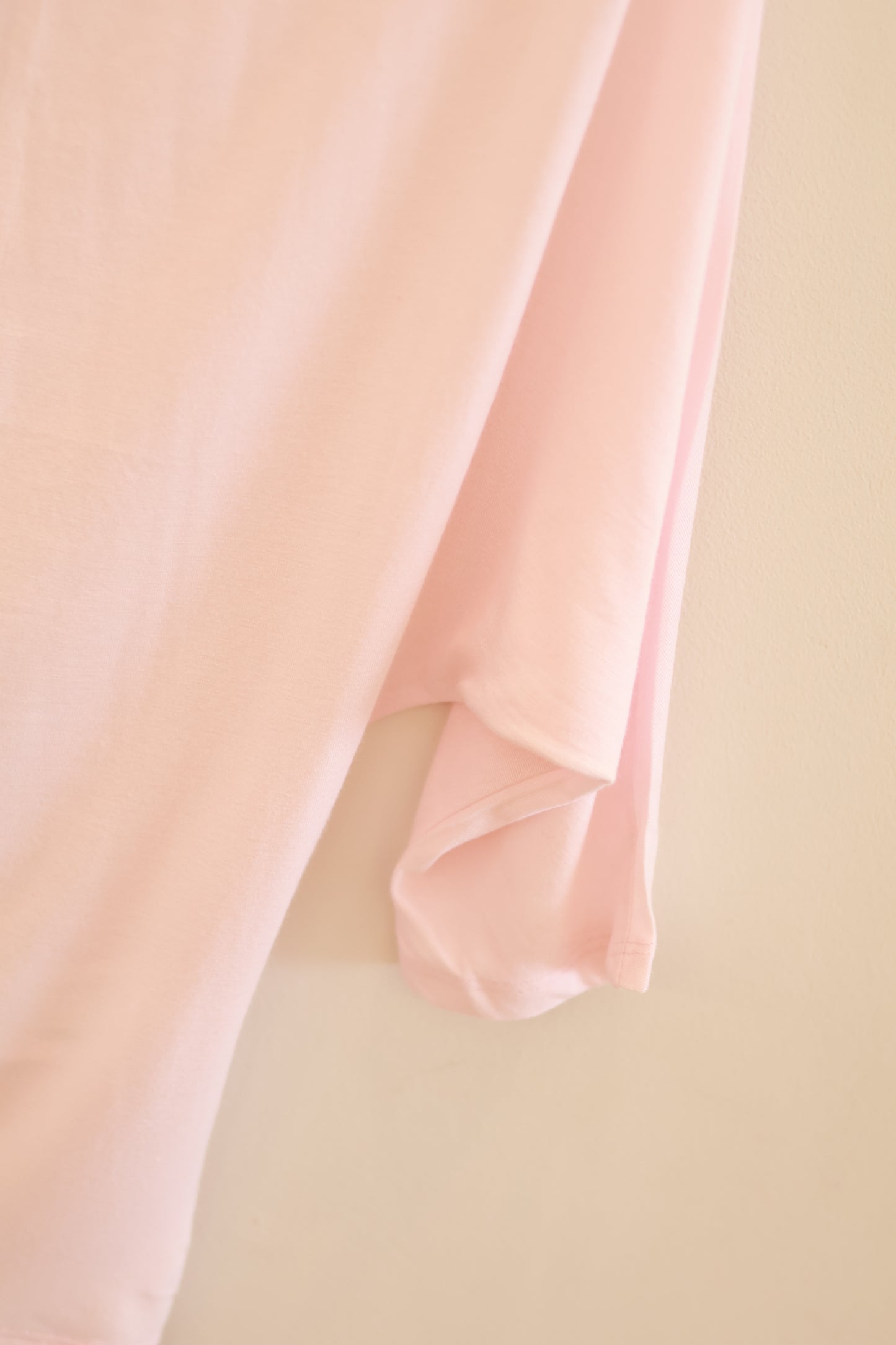 SUBDUED PINK SHEER HALF SHOULDER