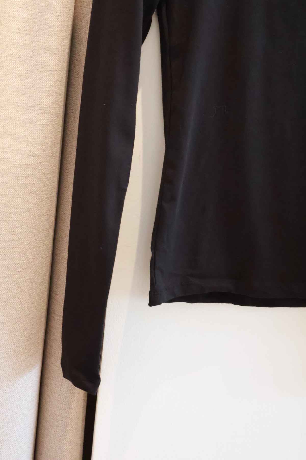 Subdued Black Lace Long Sleeve Top