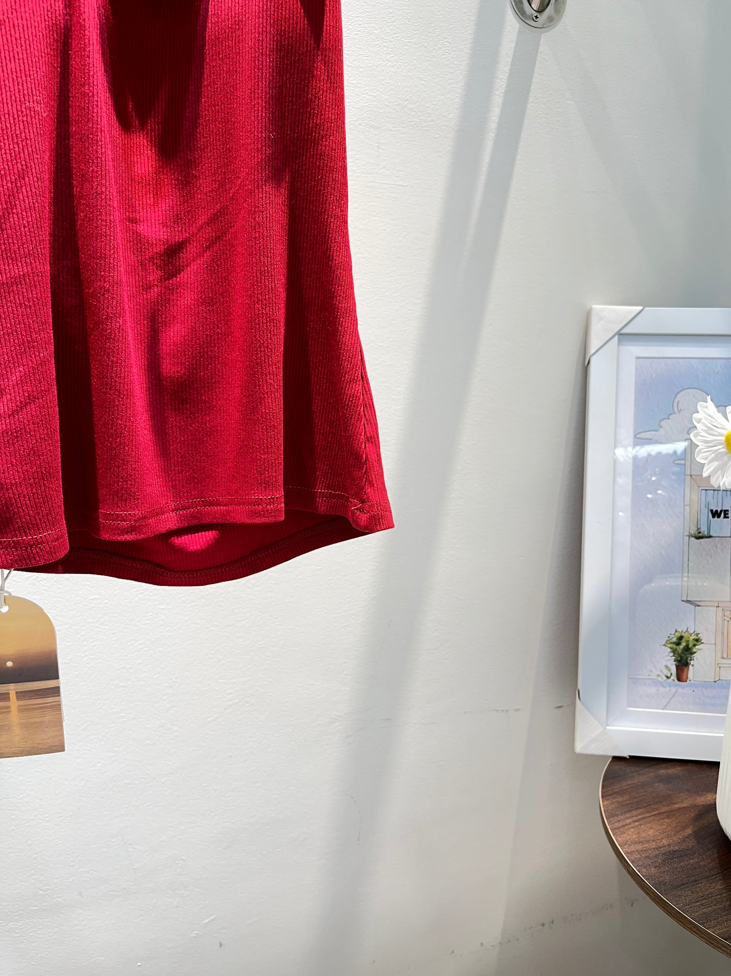 PADDED HALTER ROSE TOP