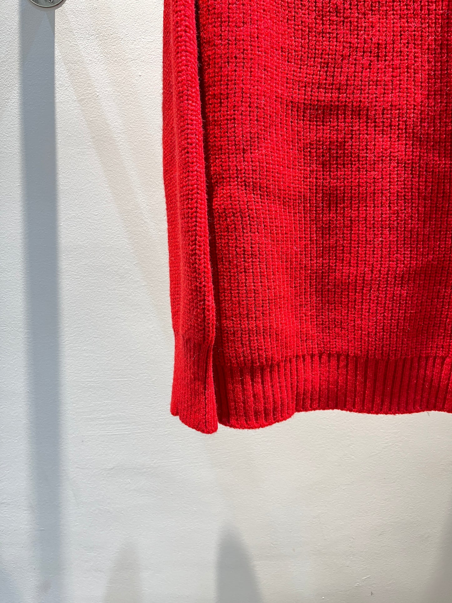 BLACK BUTTONS RED OFF SHOULDER TOP