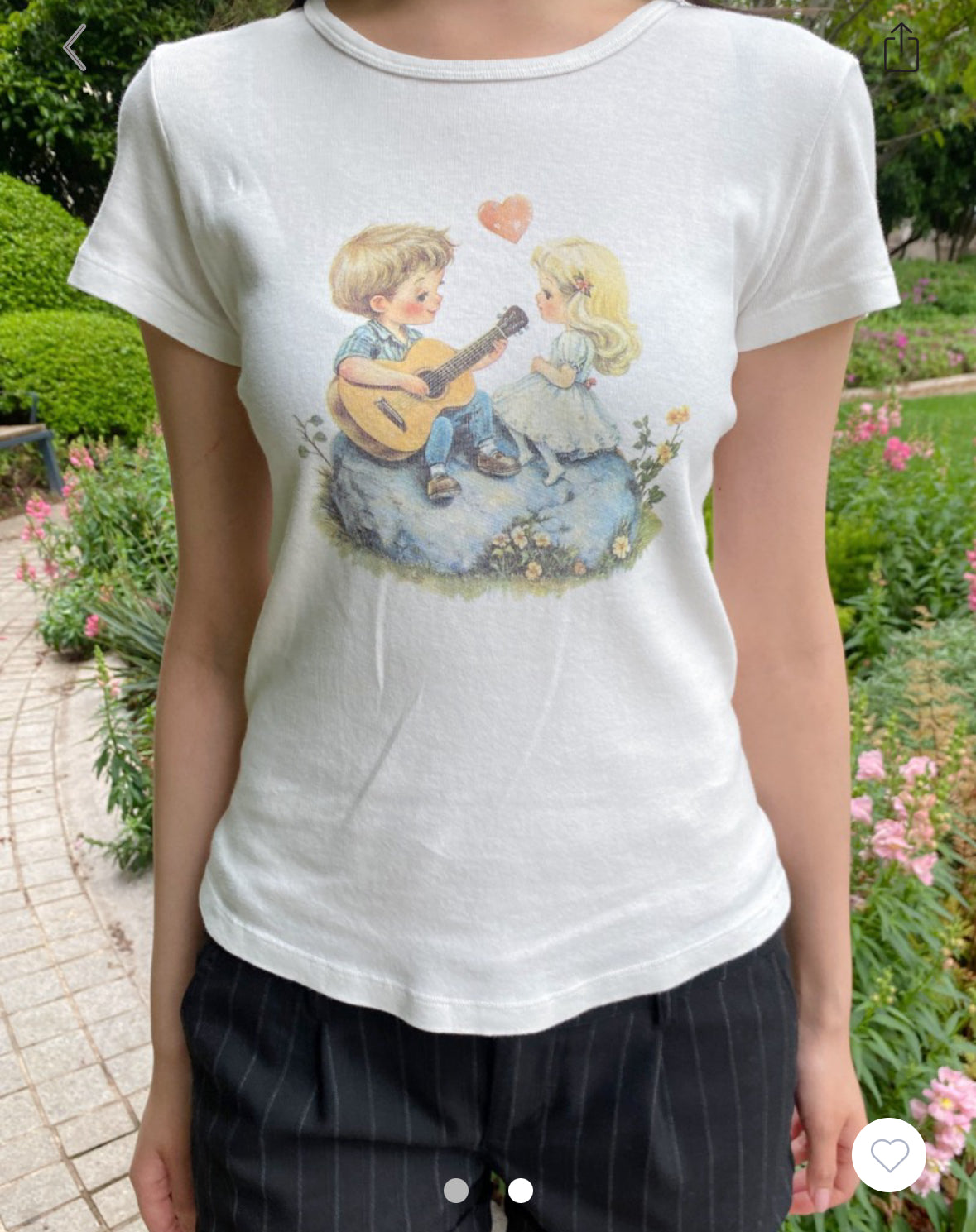 Hailie Kids In Love Top - white/S