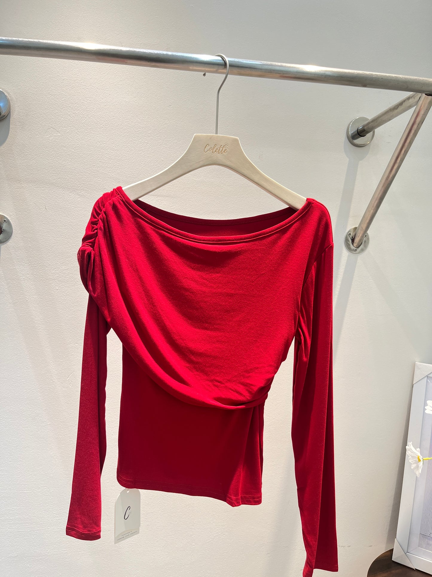 ASYM DESIGN LONG SLEEVE TOP