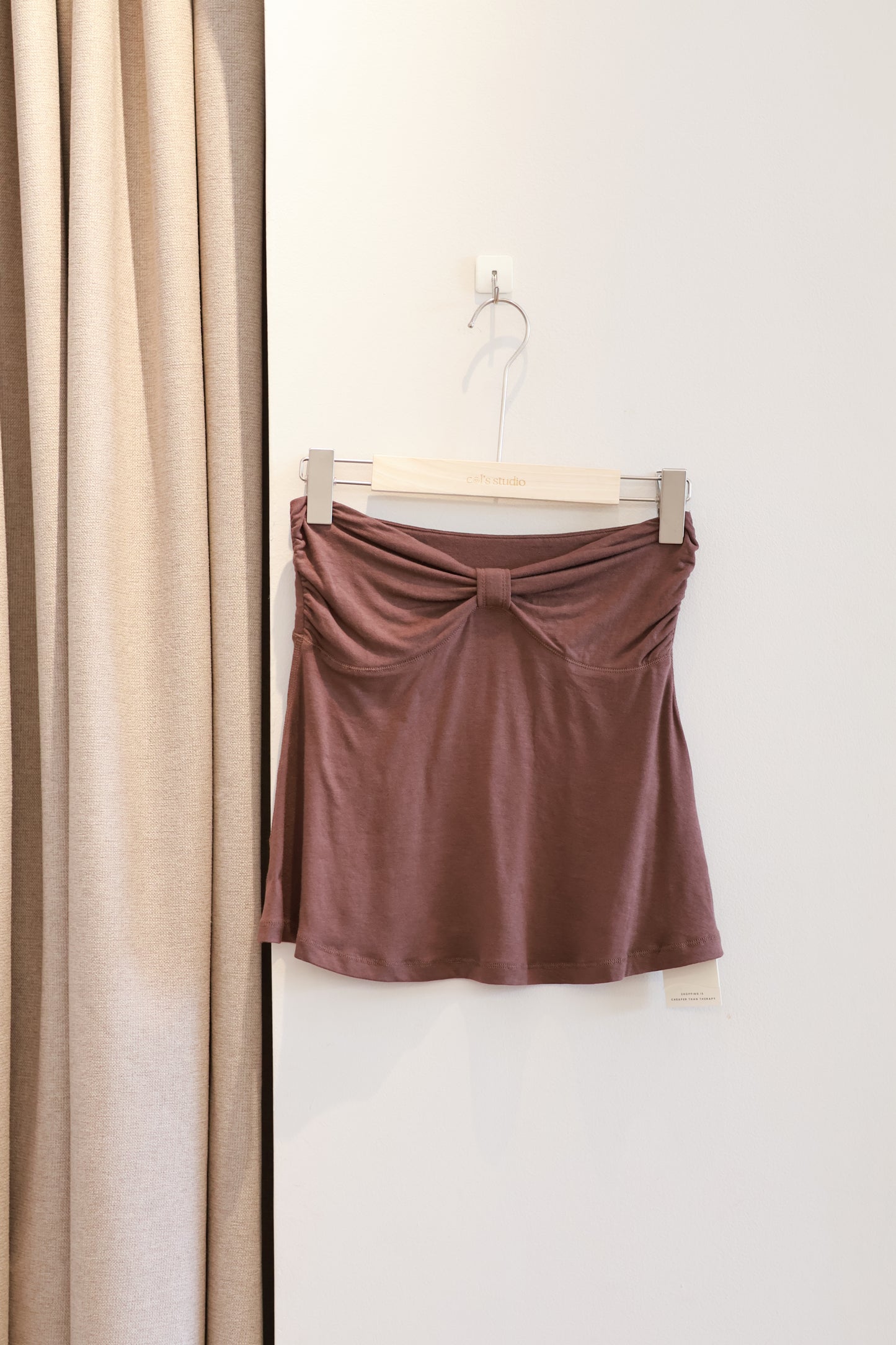 TUBE RIBBON FLOWY TOP
