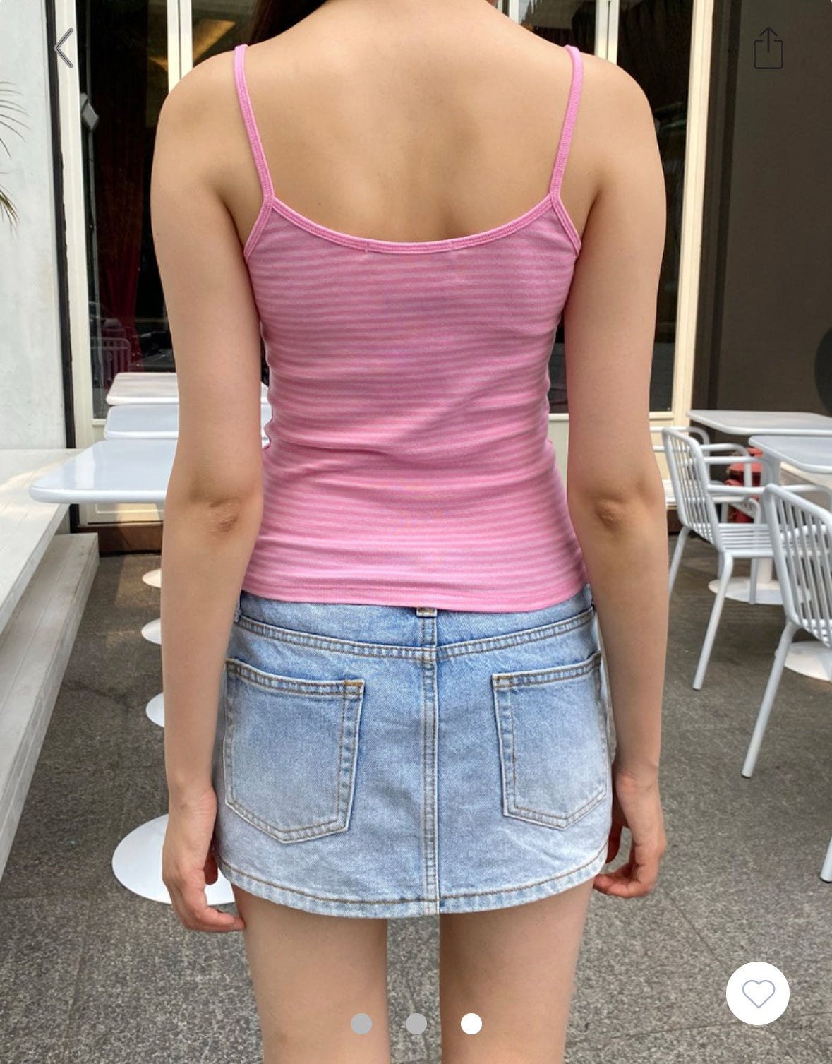Skylar Striped Tank - pink