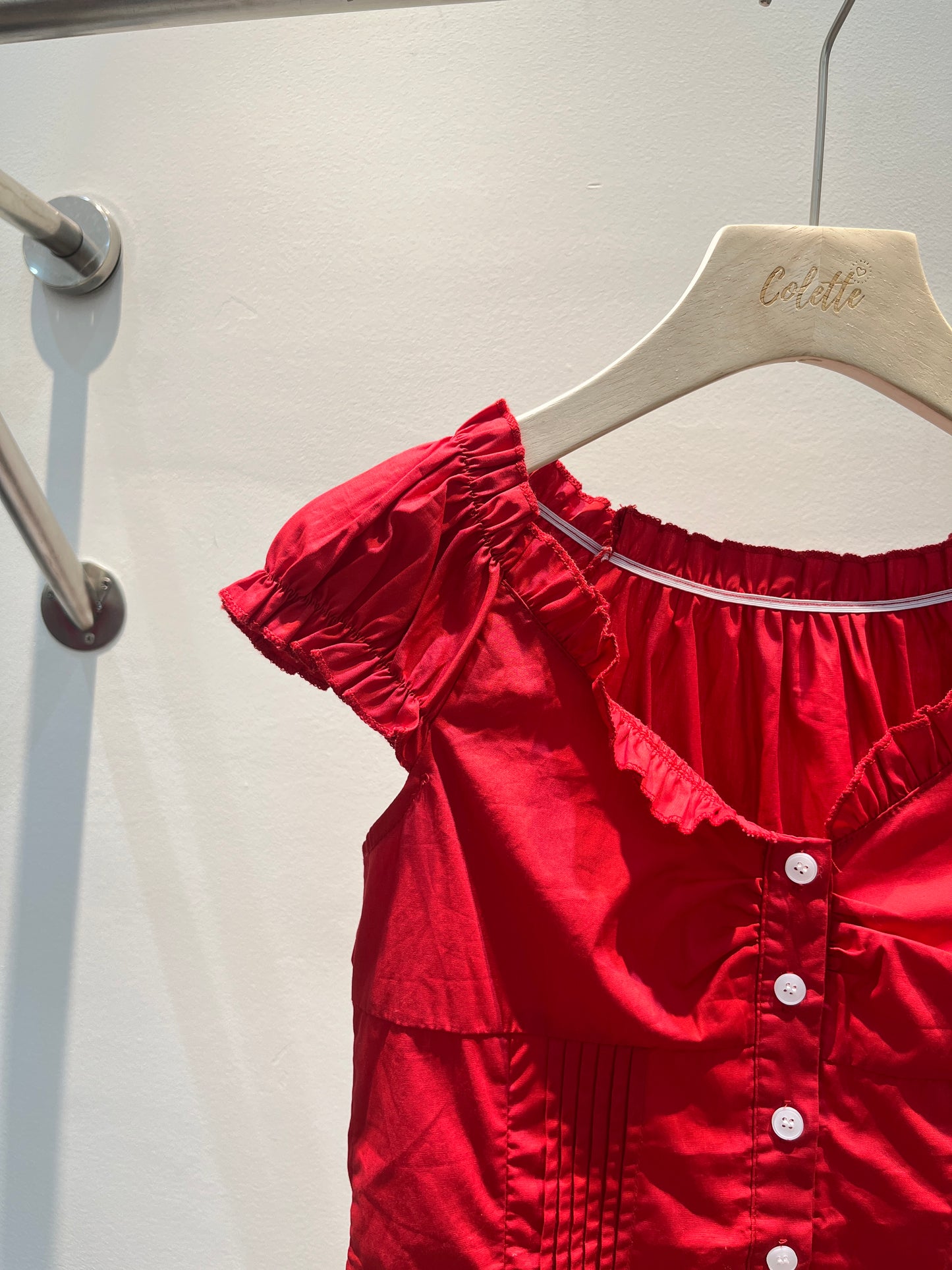 RED BM OFF SHOULDER TOP