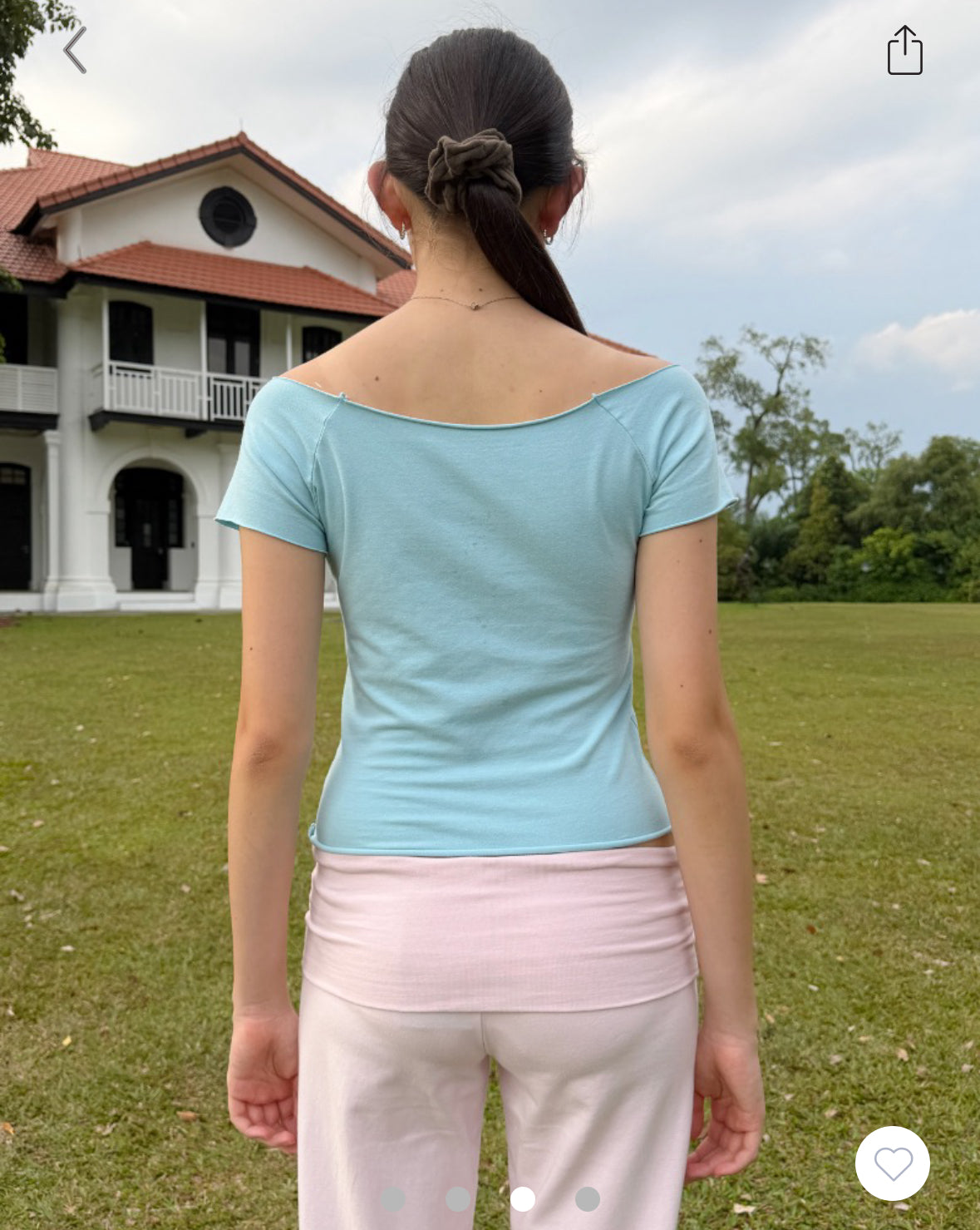 Bonnie Top - light blue