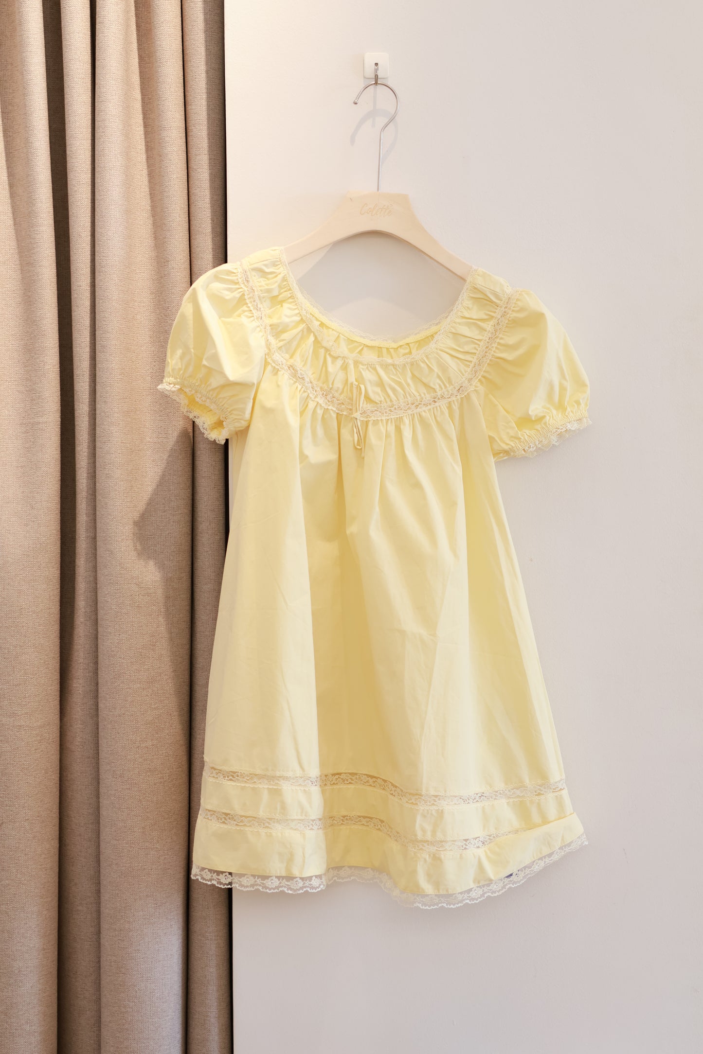 CIDER MINI YELLOW DRESS