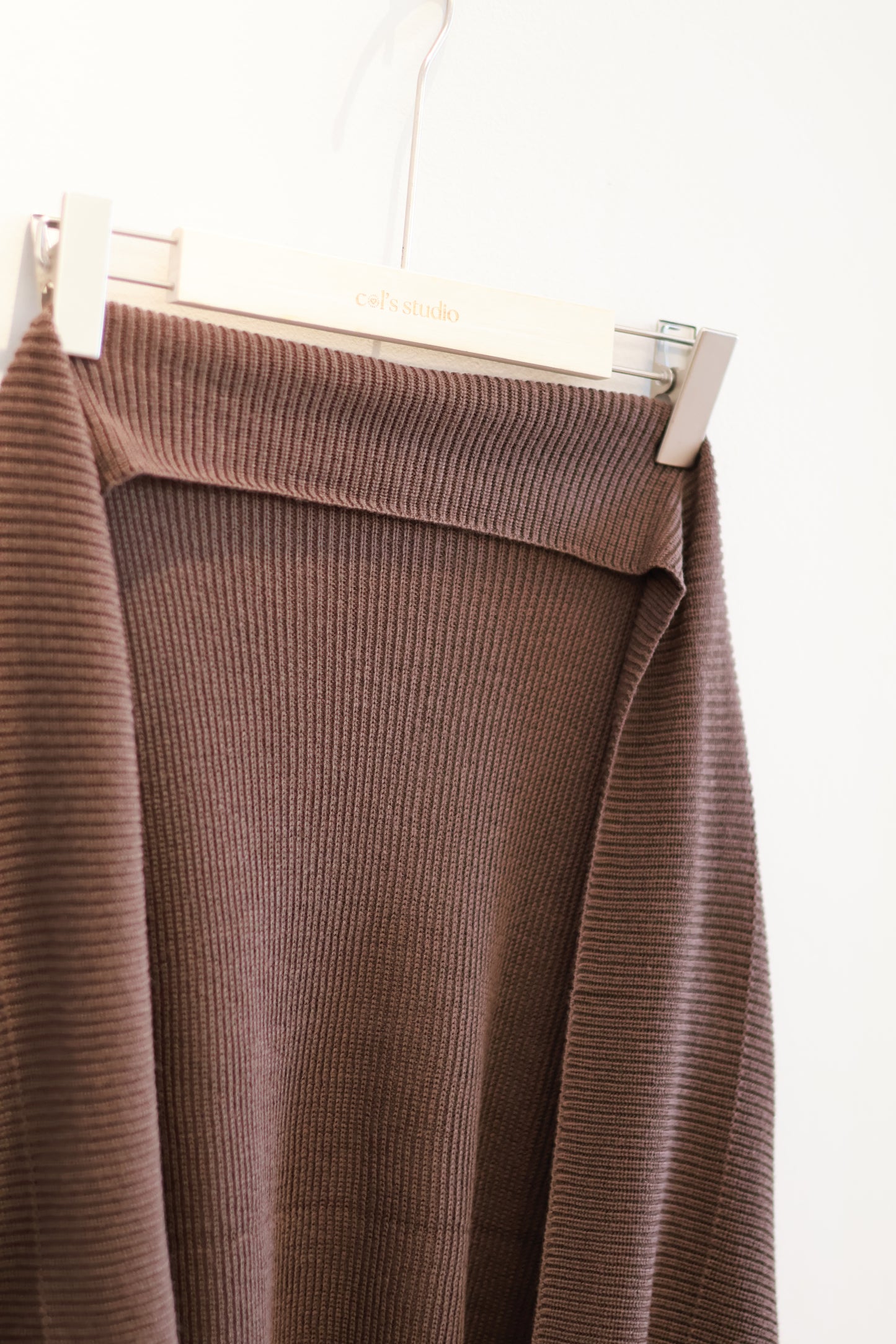 BROWN KNITTED SHRUG