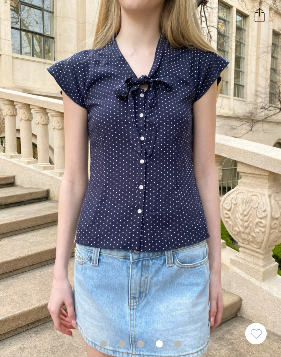 BM. Caroline Polka Dots Top