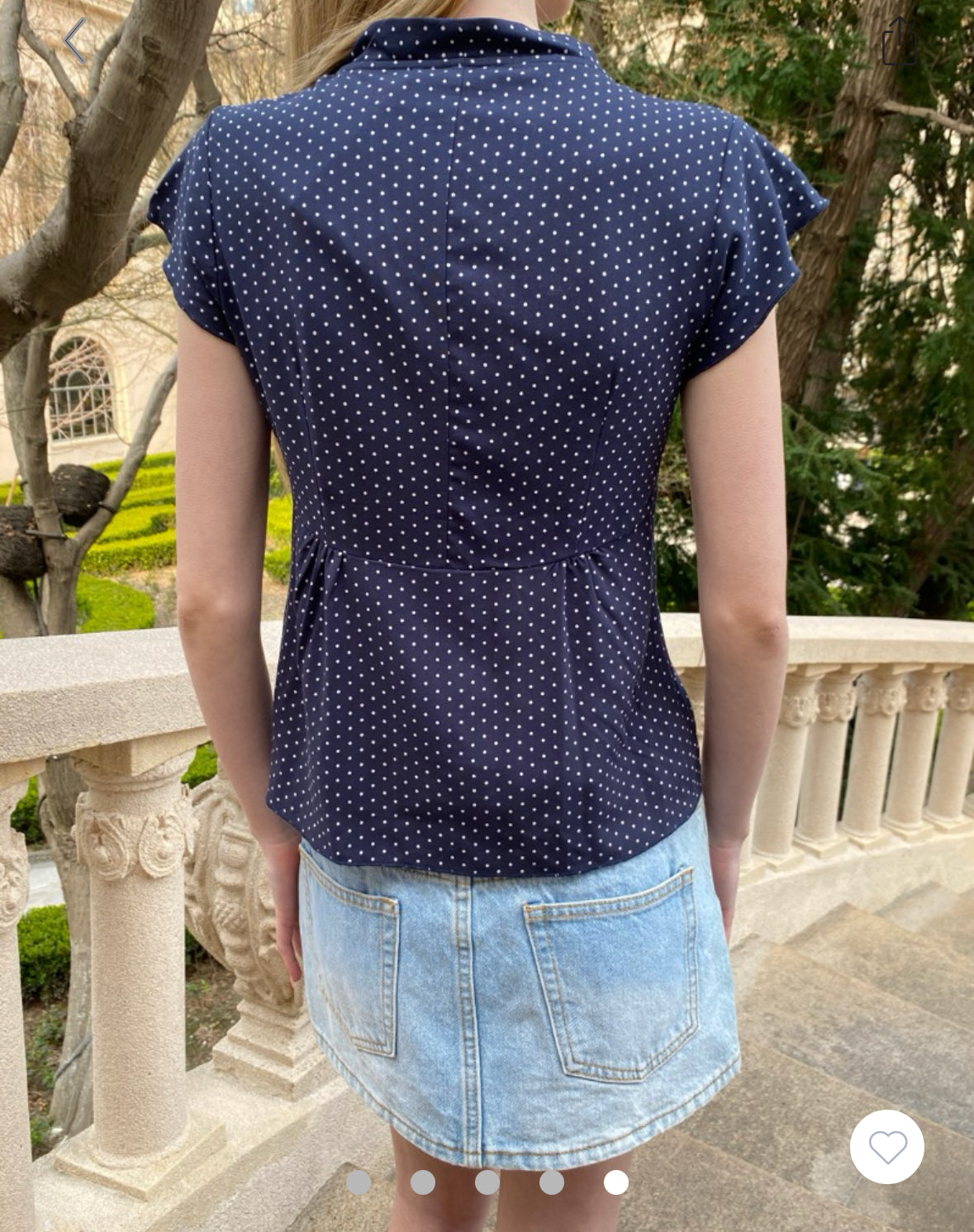 BM. Caroline Polka Dots Top