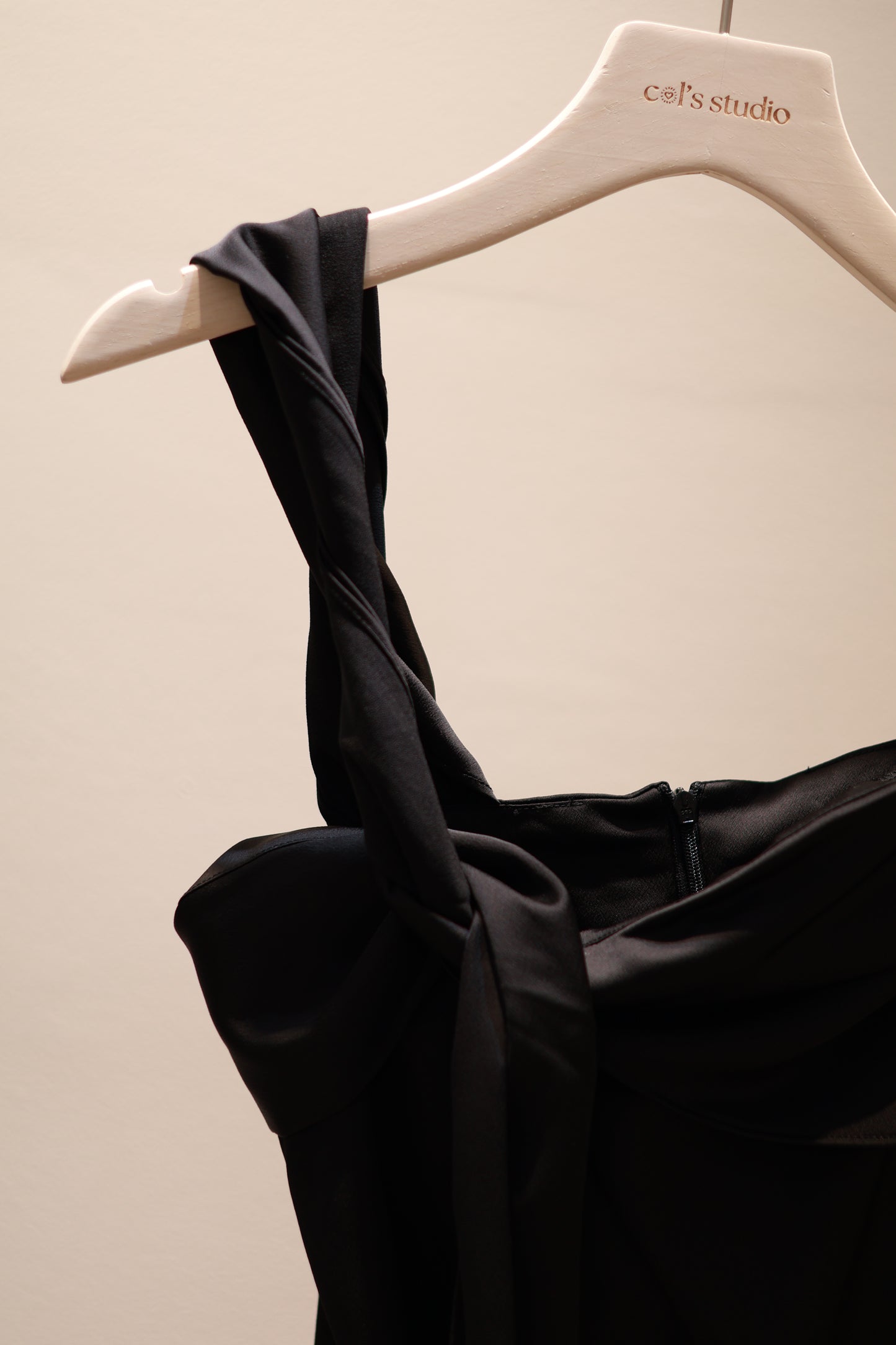 ASYM SATIN FLOWY TOP