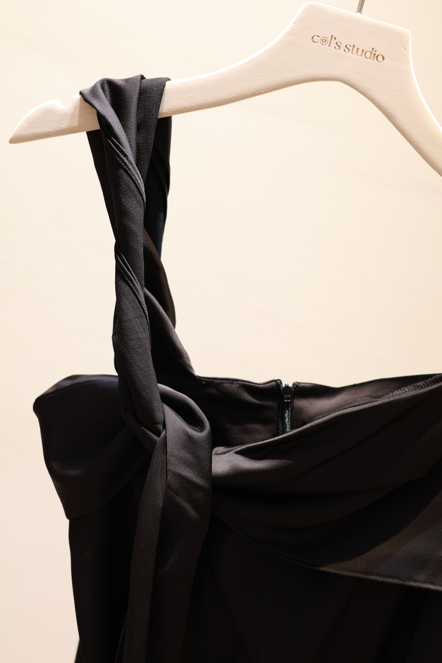 ASYM SATIN FLOWY TOP