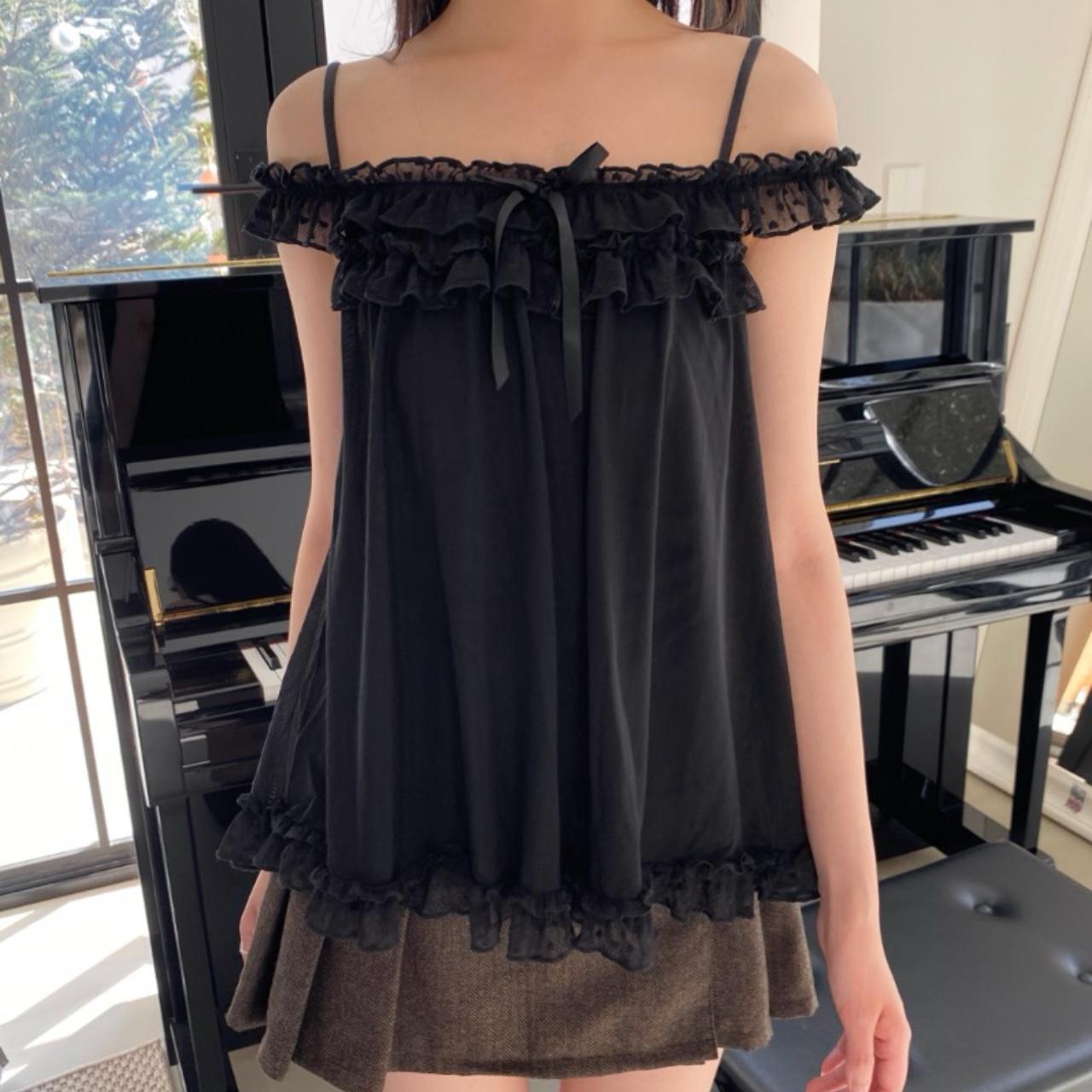 BRANDY Wynn Mesh Top - Black/S