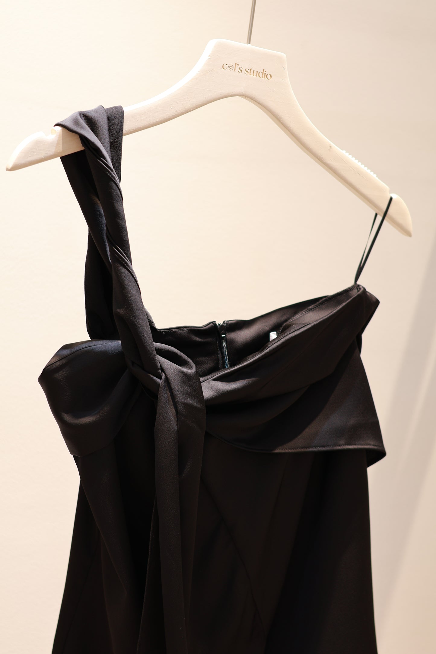 ASYM SATIN FLOWY TOP