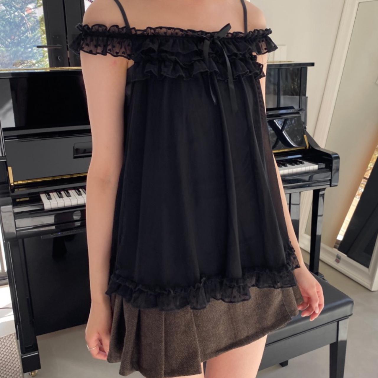 BRANDY Wynn Mesh Top - Black/S