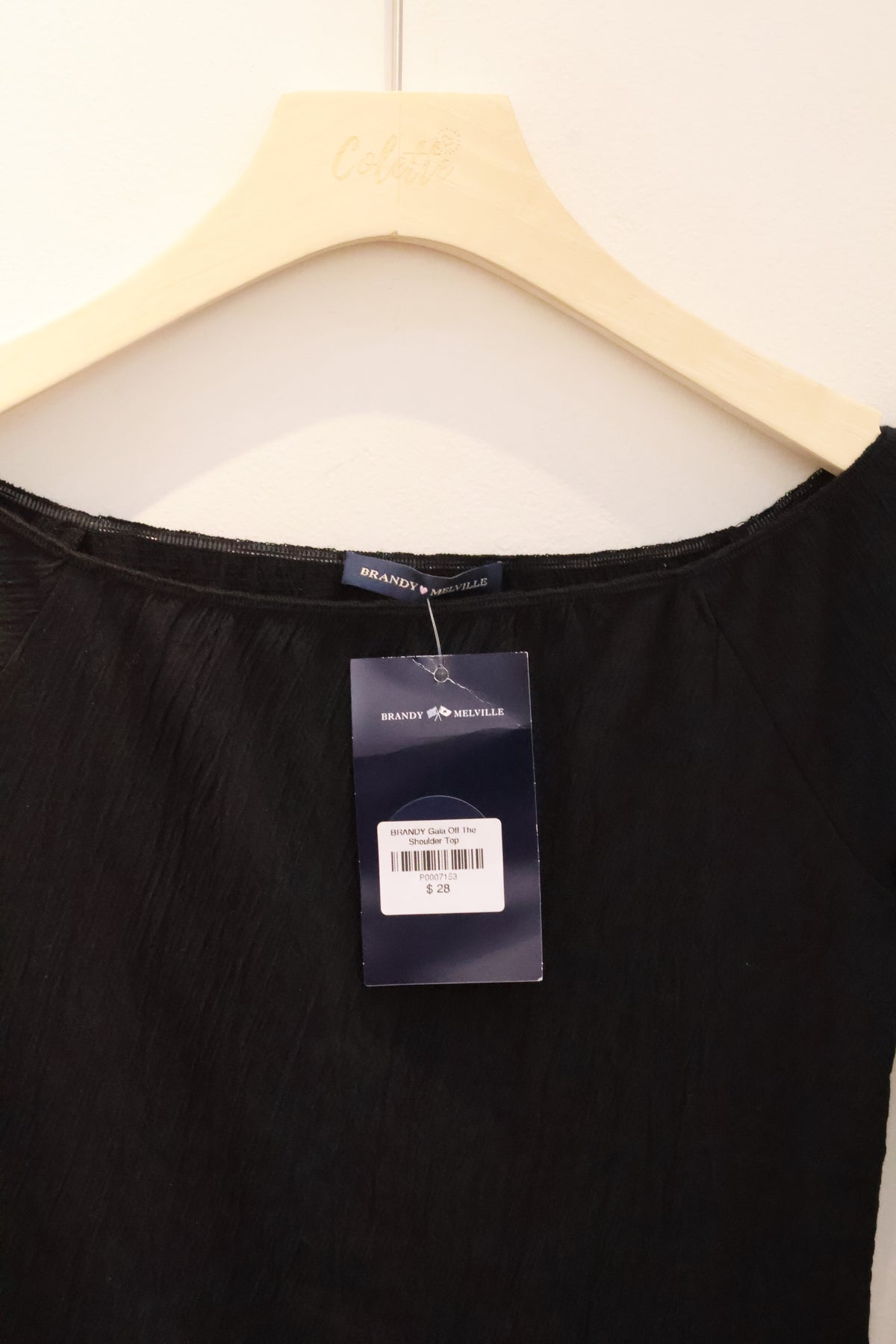 BRANDY Gaia Off The Shoulder Top