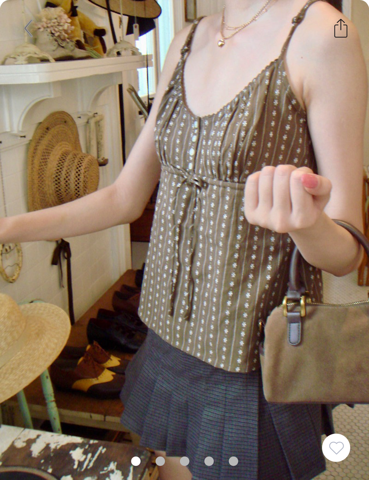BRANDY Tiffany Floral Tank - Brown/S
