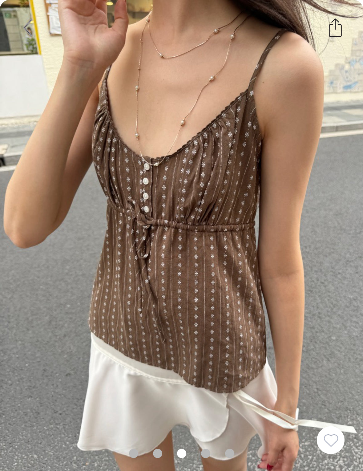 BRANDY Tiffany Floral Tank - Brown/S