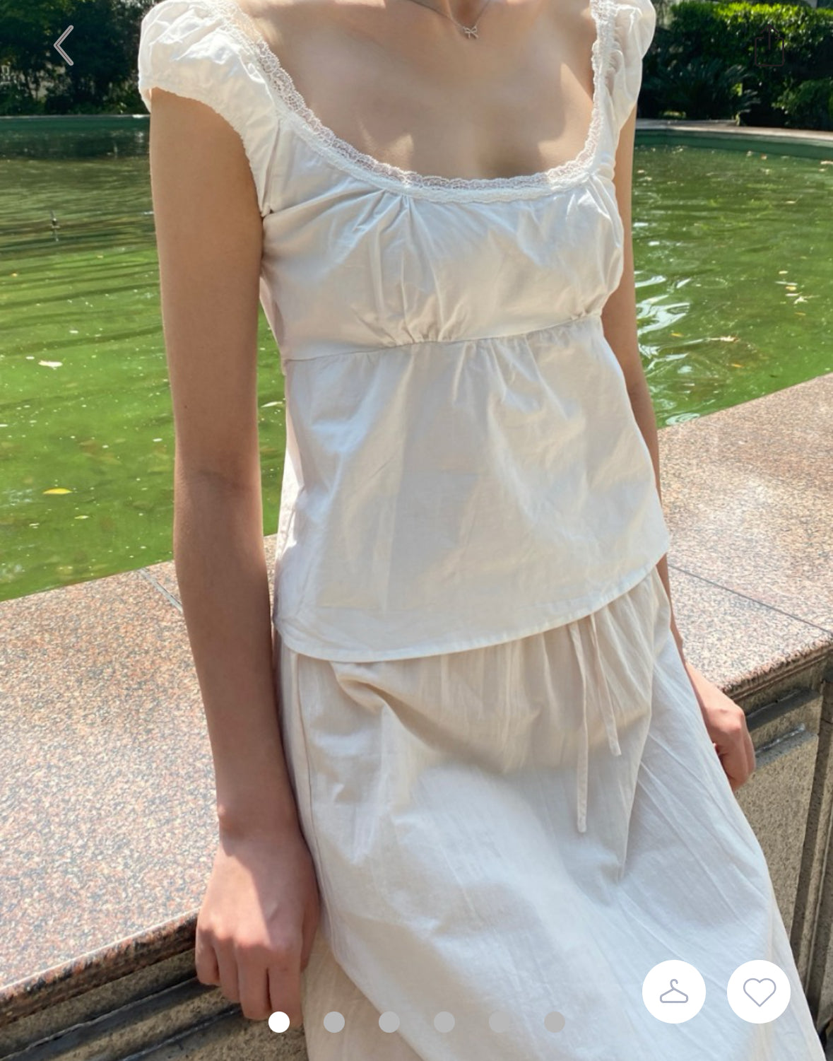 BRANDY Odette Top - White