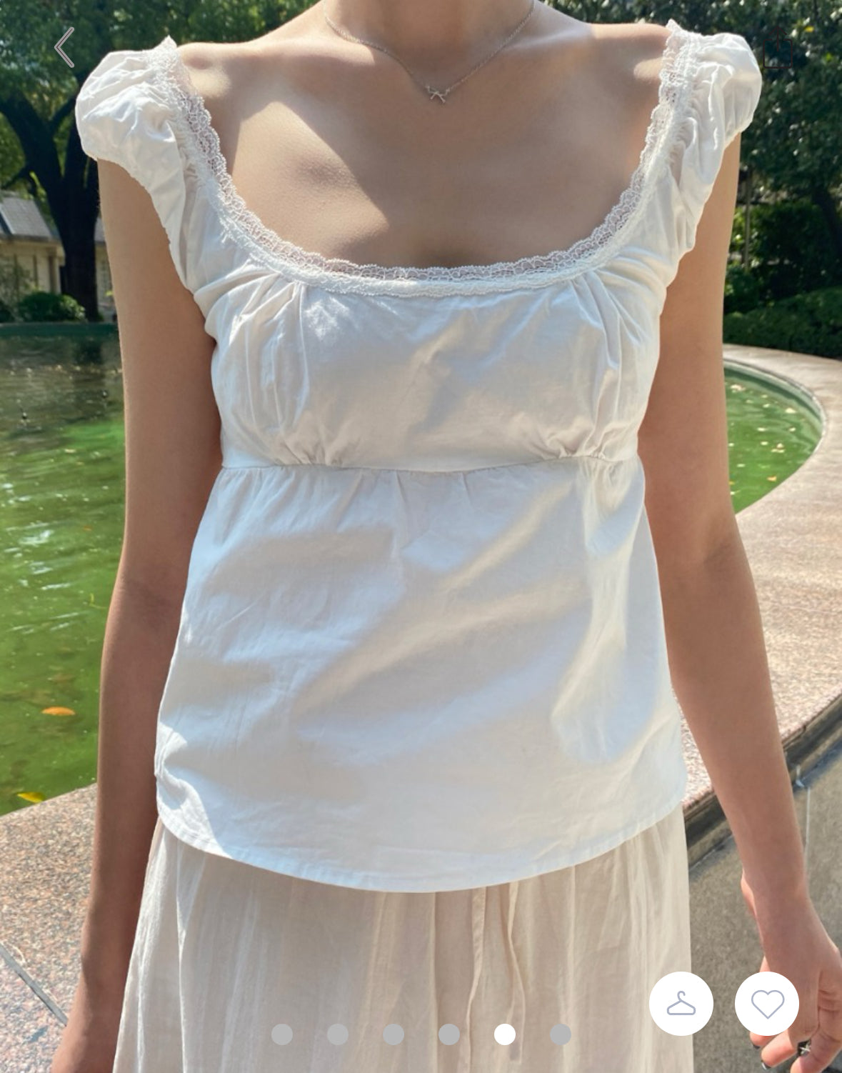 BRANDY Odette Top - White