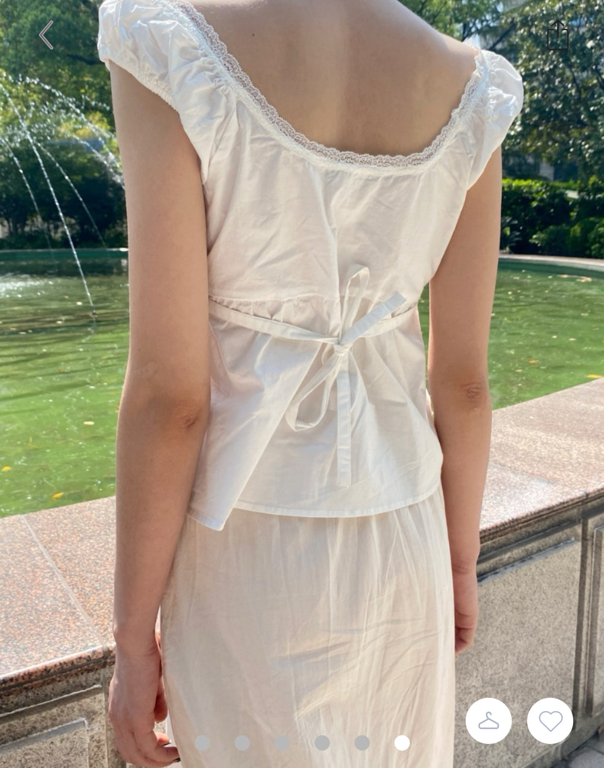 BRANDY Odette Top - White