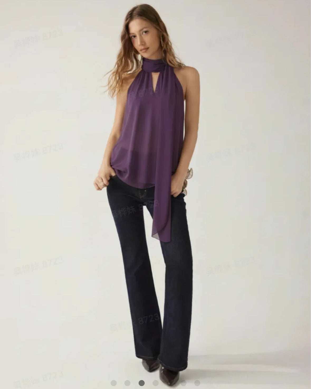 Cider Cowl Neck Oversized Blouse Longline