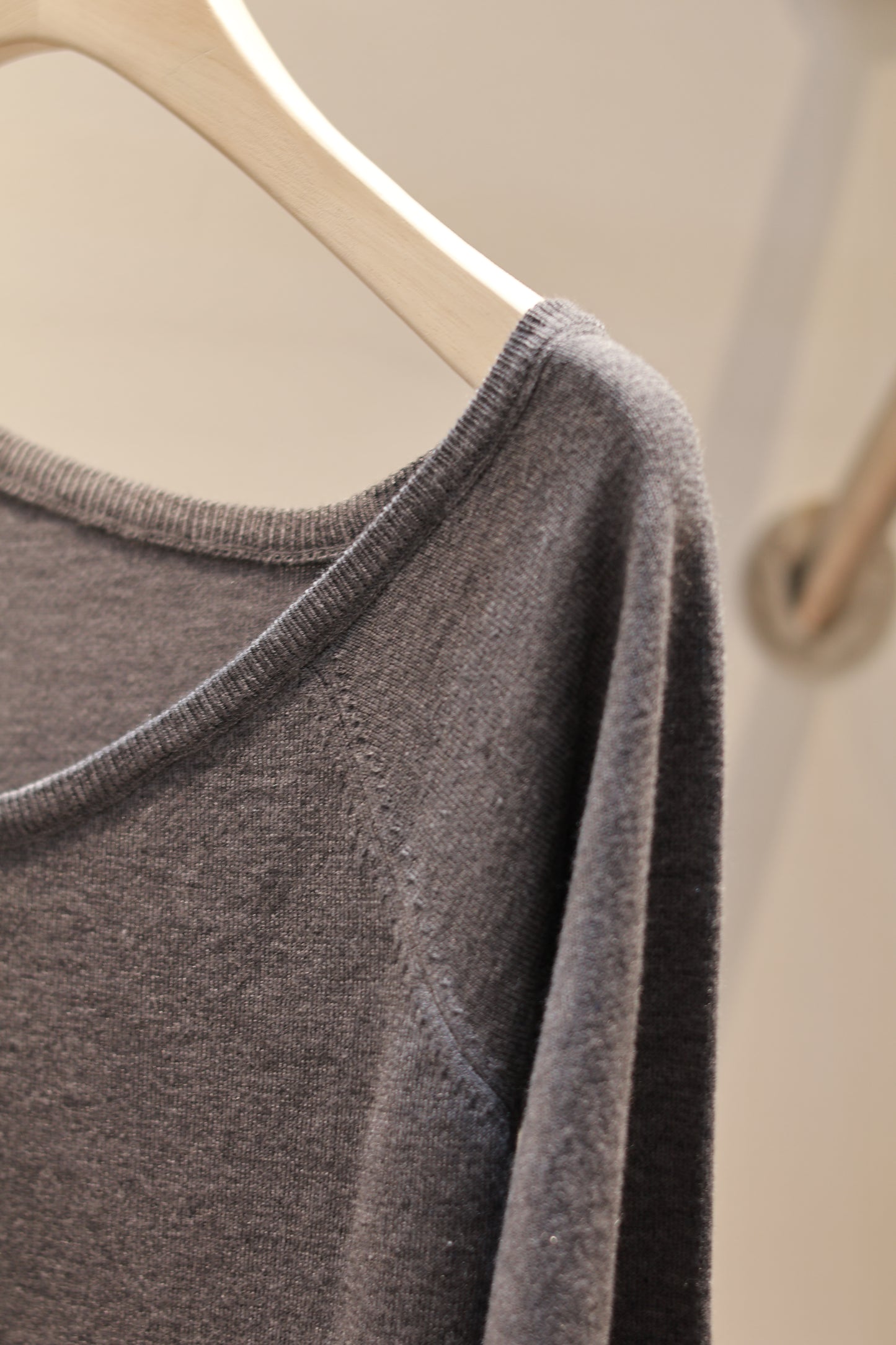 CHIC KNITTED BUTTONS HALF SHOULDER