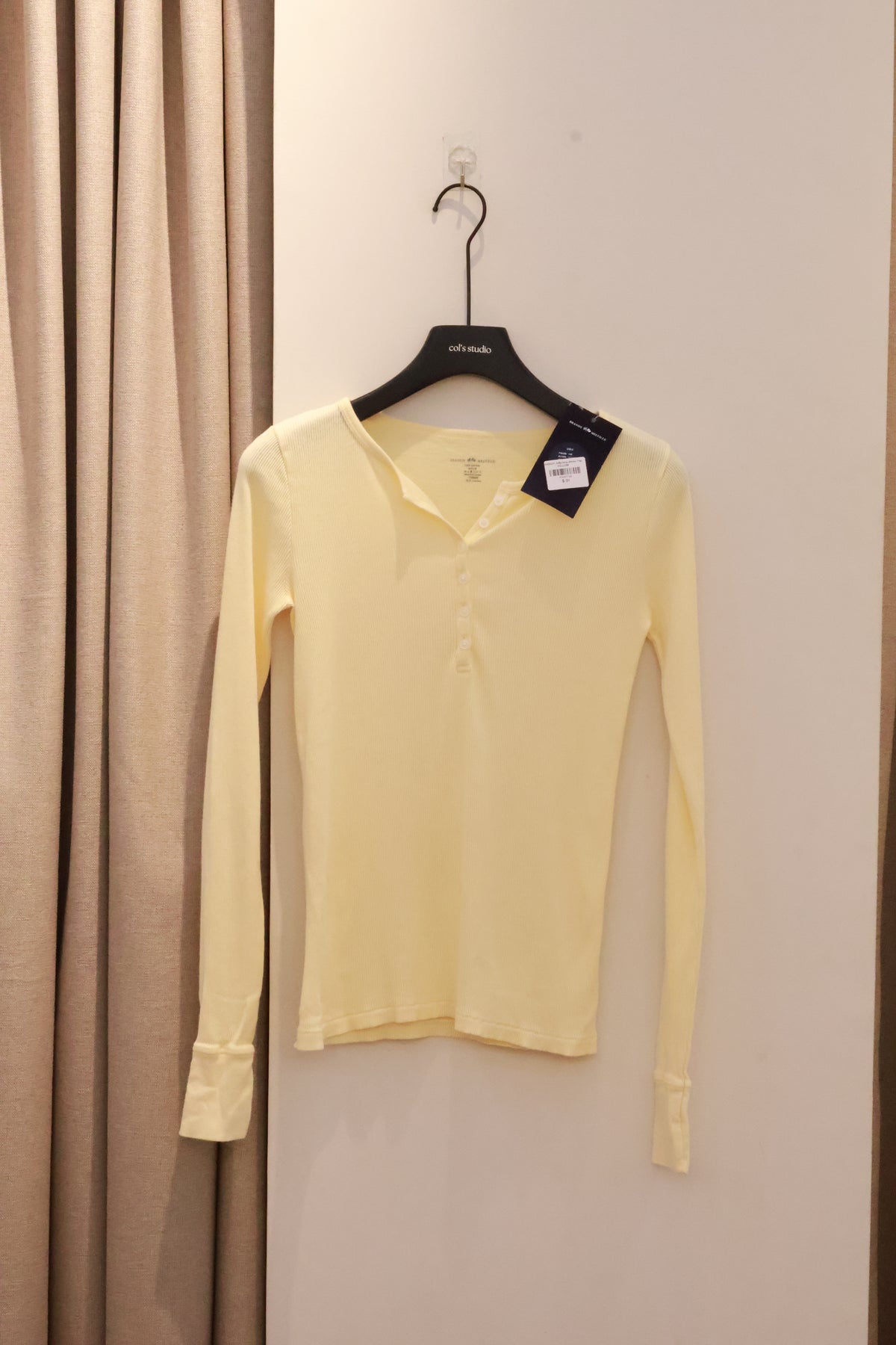 BRANDY Zelly long sleeve Top  -YELLOW