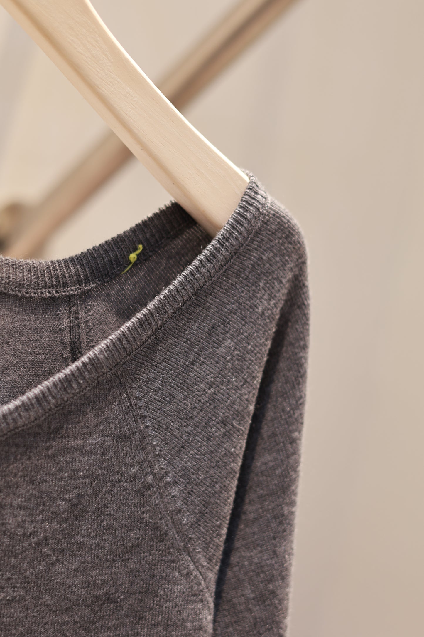 CHIC KNITTED BUTTONS HALF SHOULDER