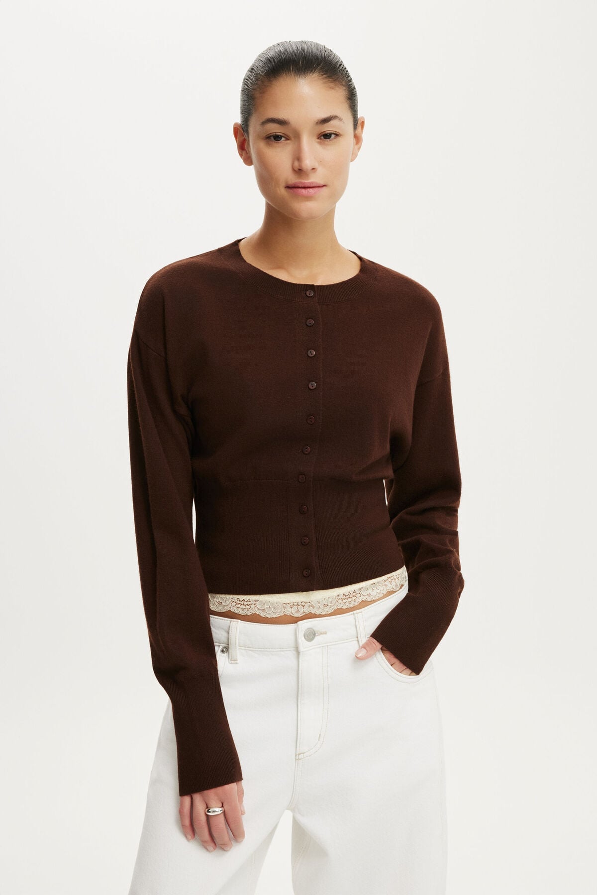 COTTON ON Sara Button Cardigan