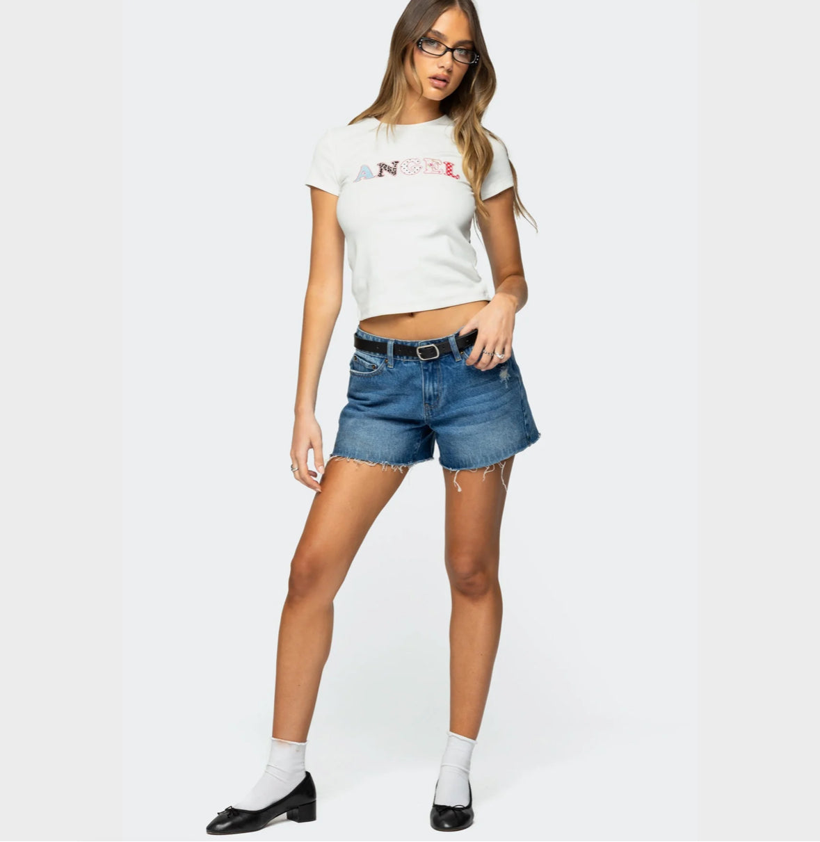Edikted Angel Patch T Shirt