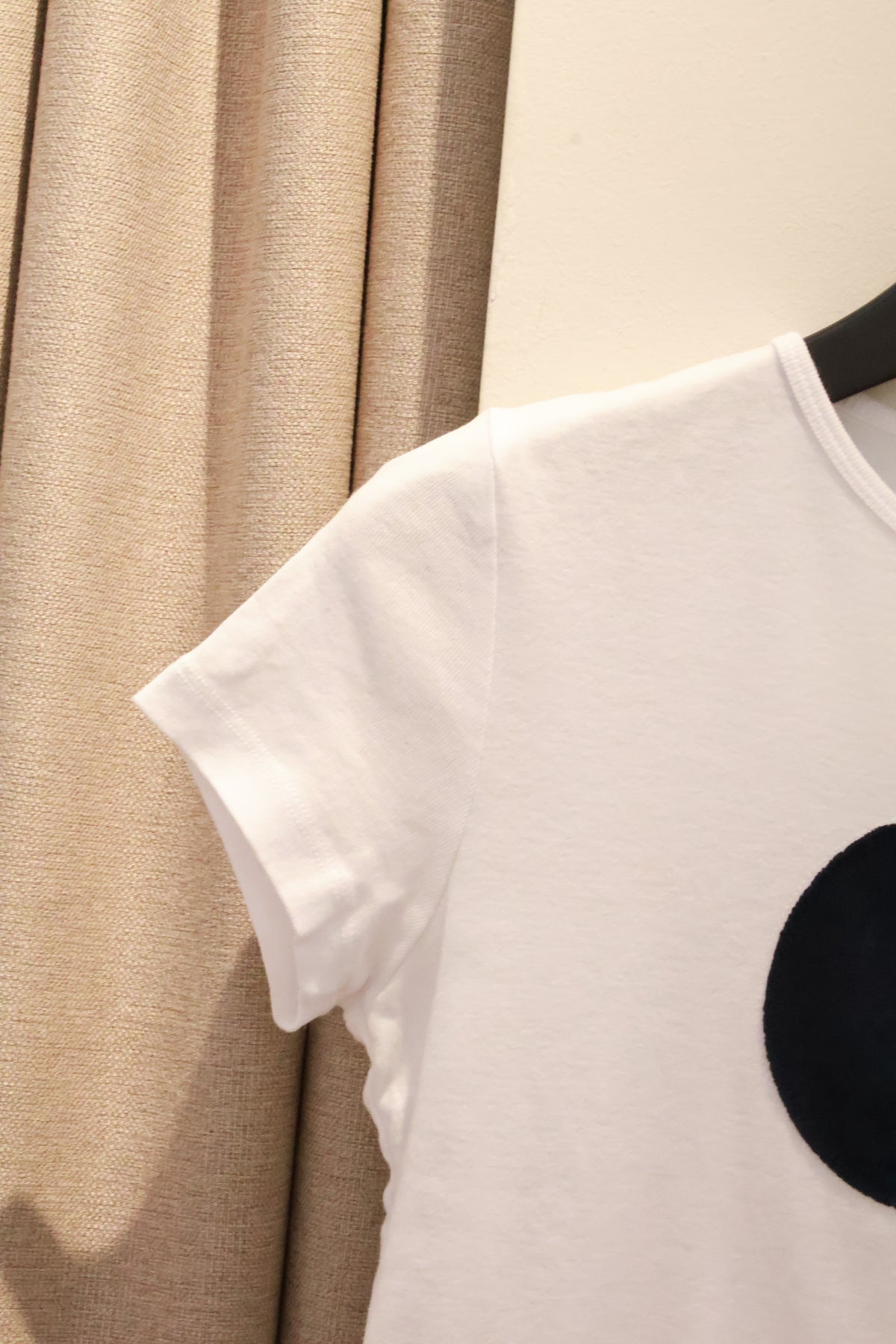 SUBDUED White Cropped Fitted T-Shirt