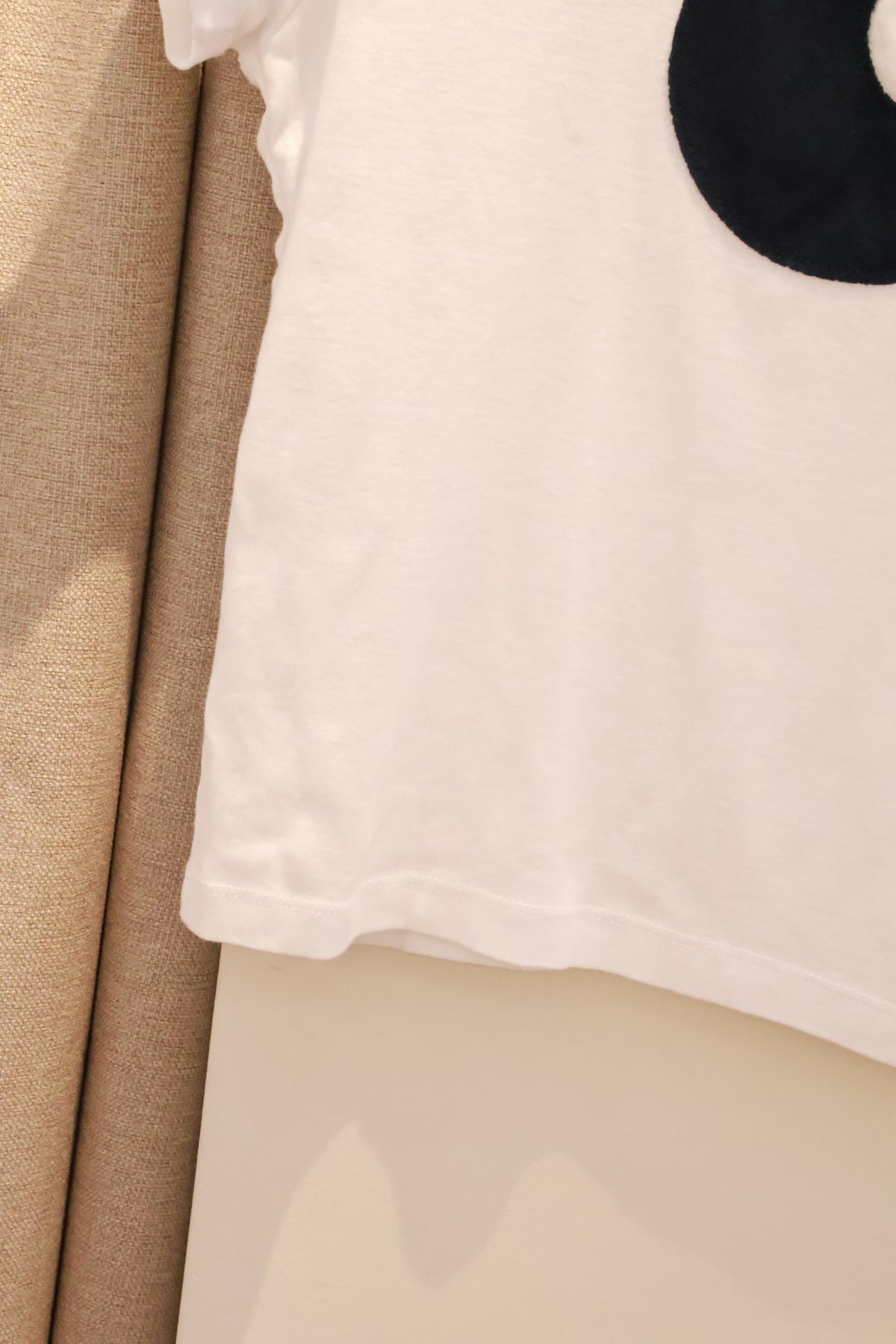 SUBDUED White Cropped Fitted T-Shirt