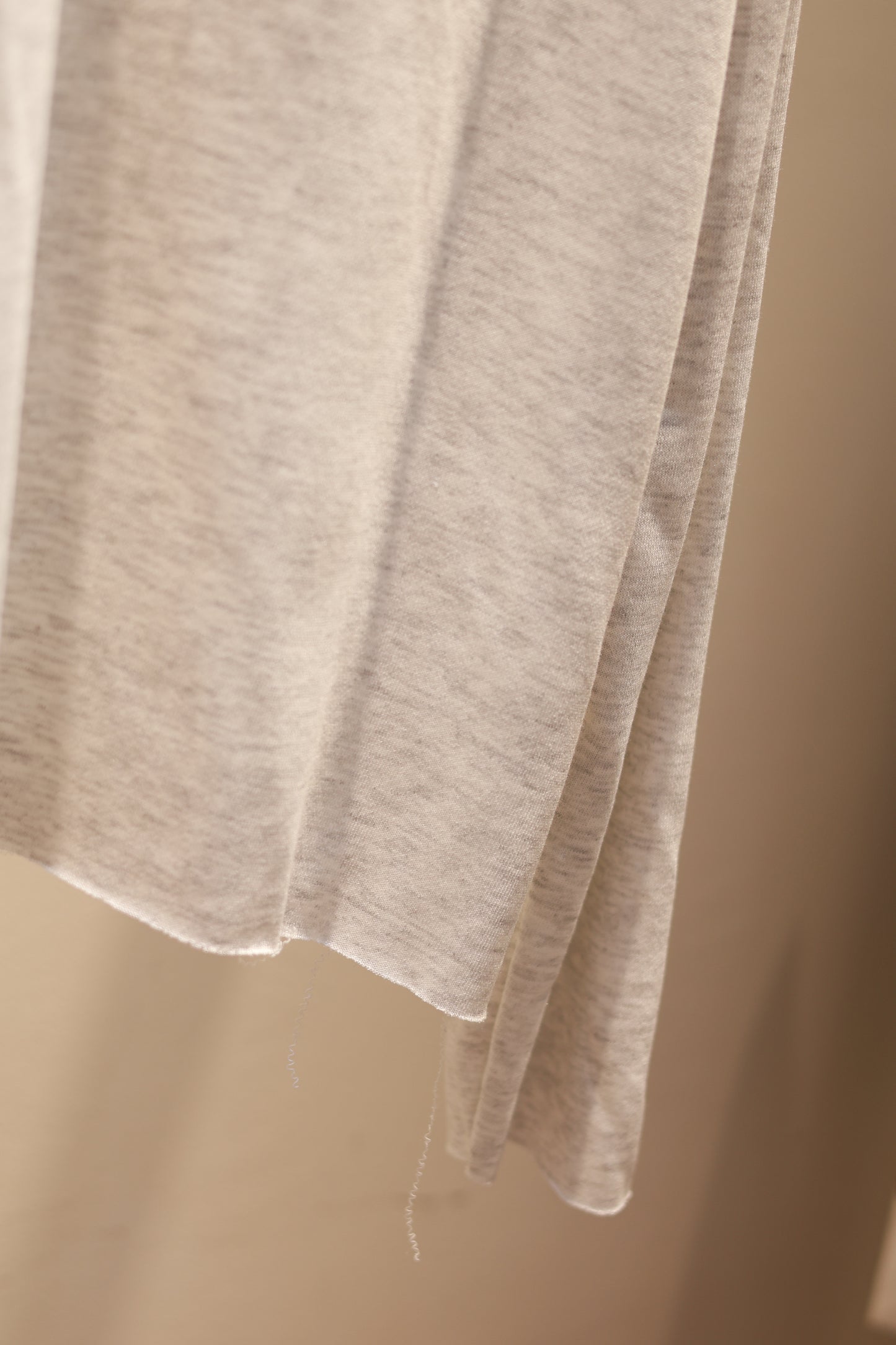 GRAY HALF SHOULDER SWEATER