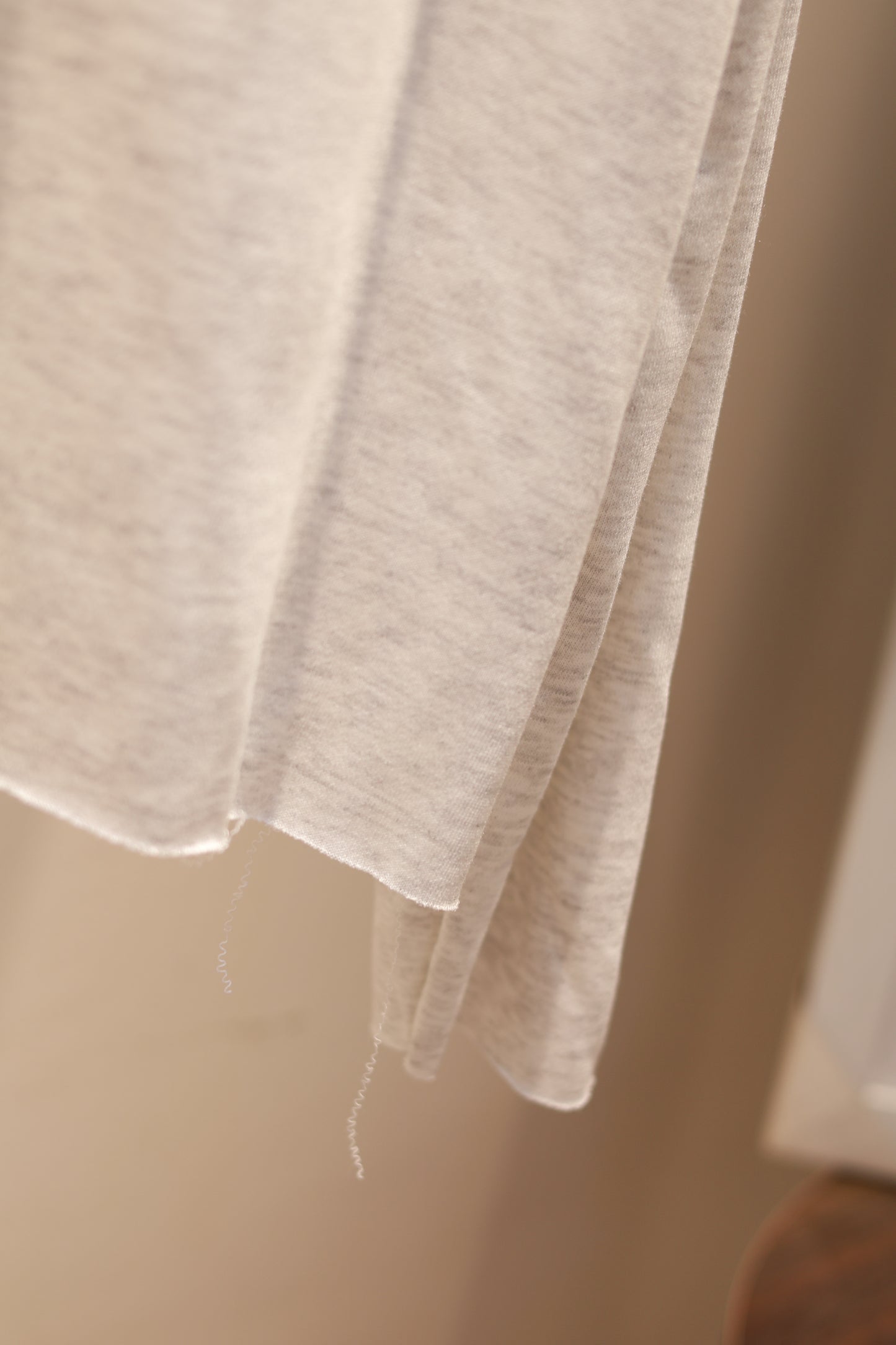 GRAY HALF SHOULDER SWEATER
