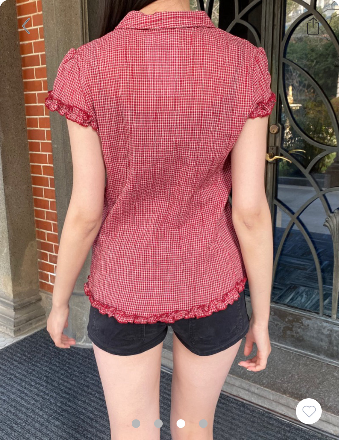 BRANDY Rue Gingham Top