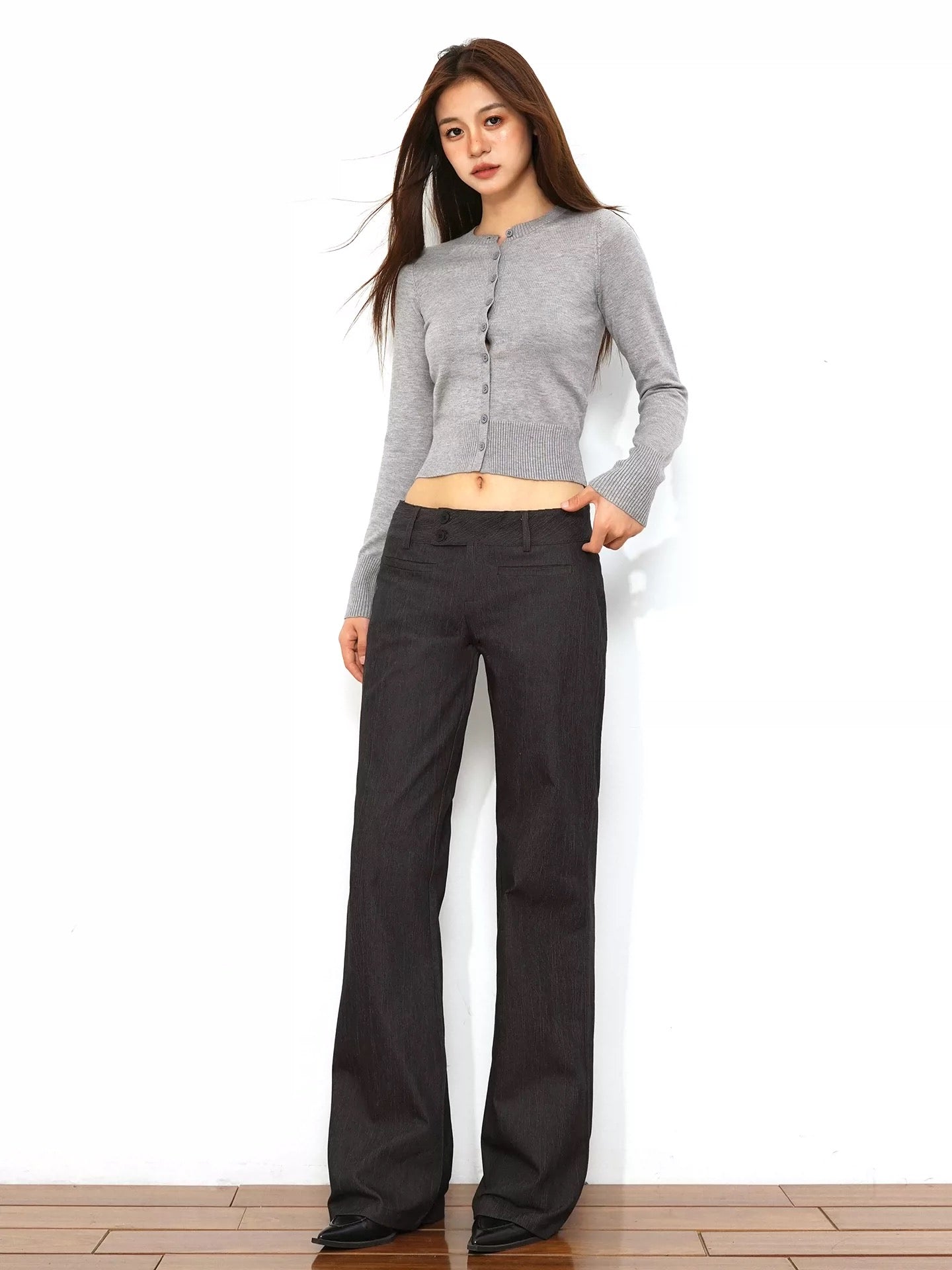 Dark Gray Wide Pants