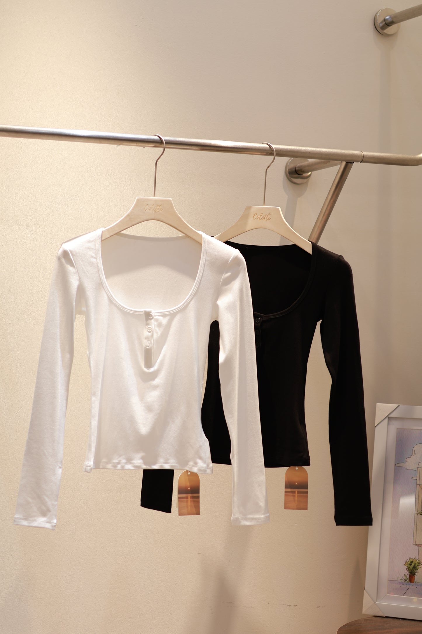 Fitted buttons long sleeve