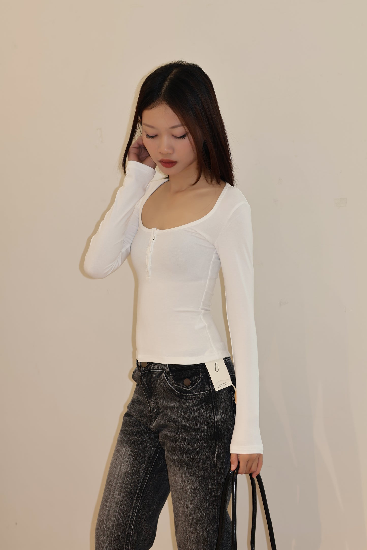 Fitted buttons long sleeve