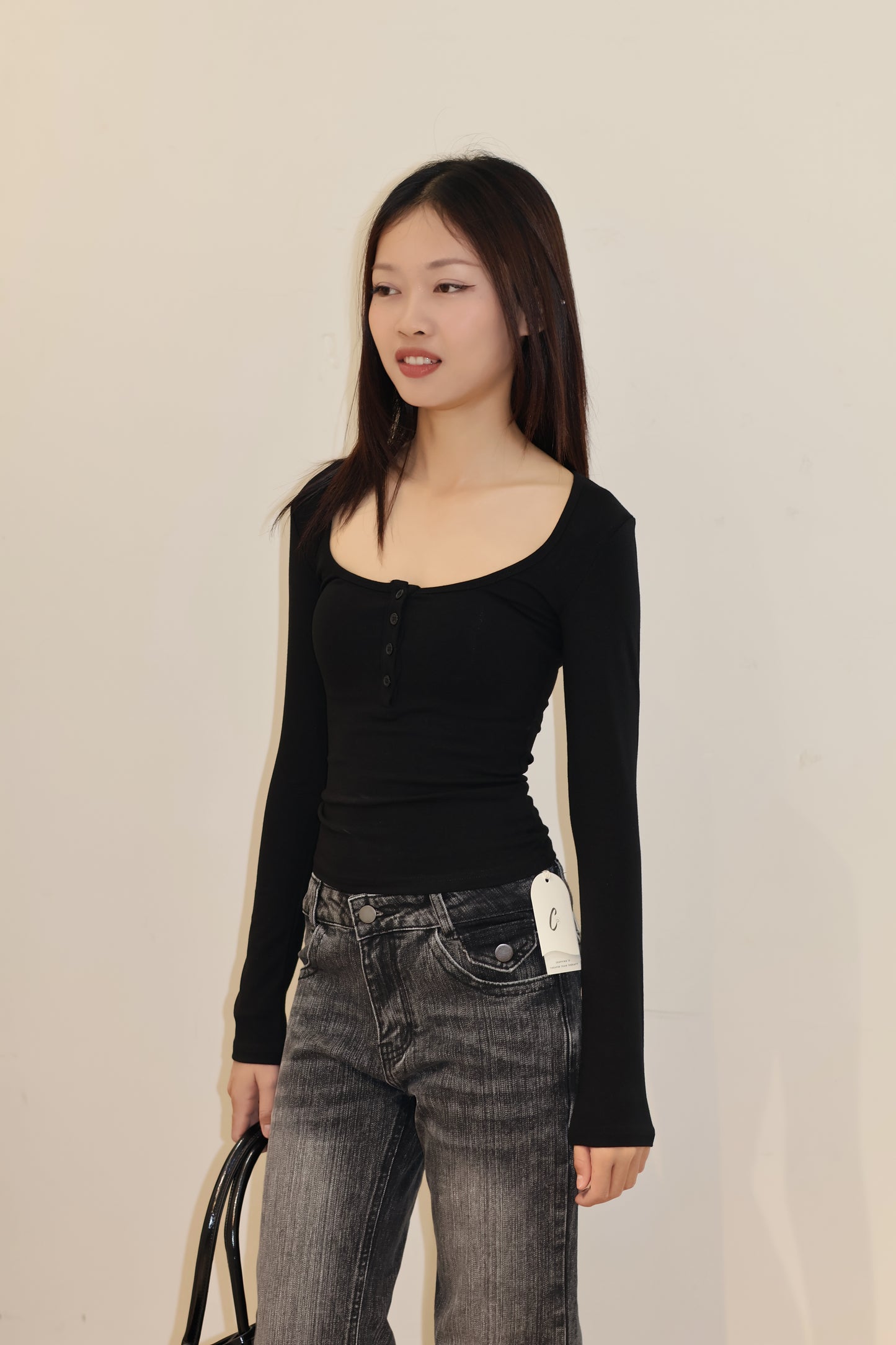 Fitted buttons long sleeve