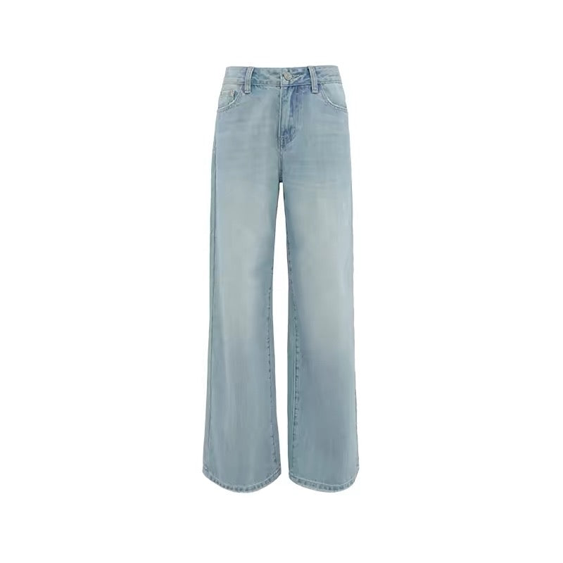 AUD Light Blue Straight-Leg Jeans- BACK POCKET
