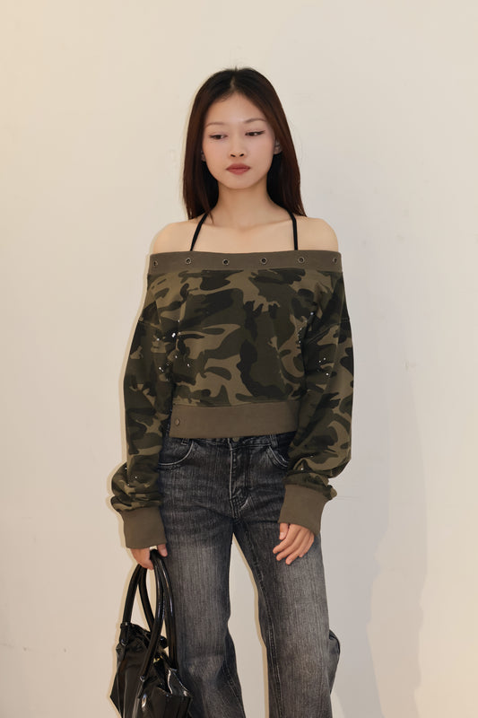 COMMANDO CROPPED OFF SHOULDER
